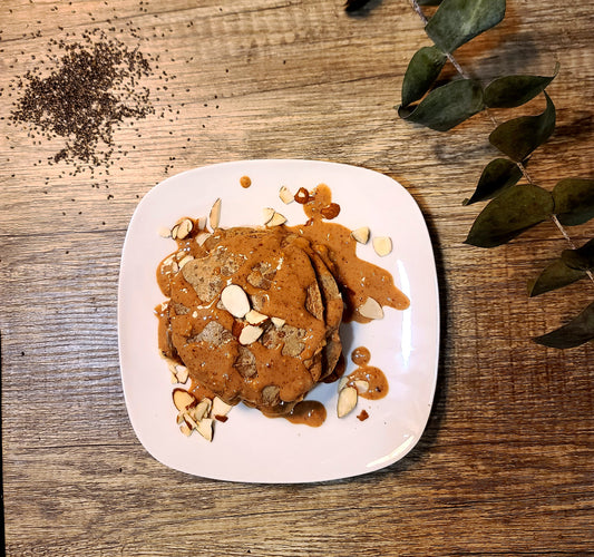 Vegan Cinnamon Spice Protein Pancakes