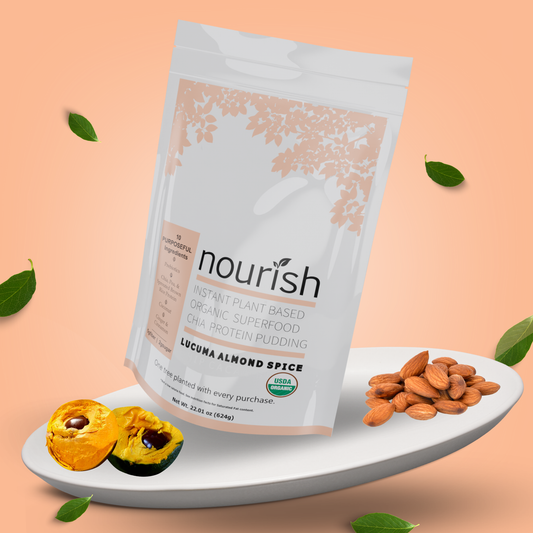 Almond Spice Lucuma: Instant & Protein-packed Organic Chia Pudding
