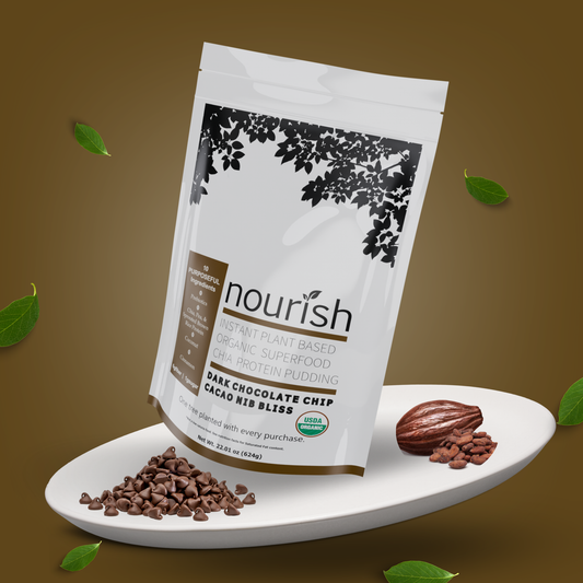 Chocolate Bliss: Instant & Protein-Packed Organic Chia Pudding
